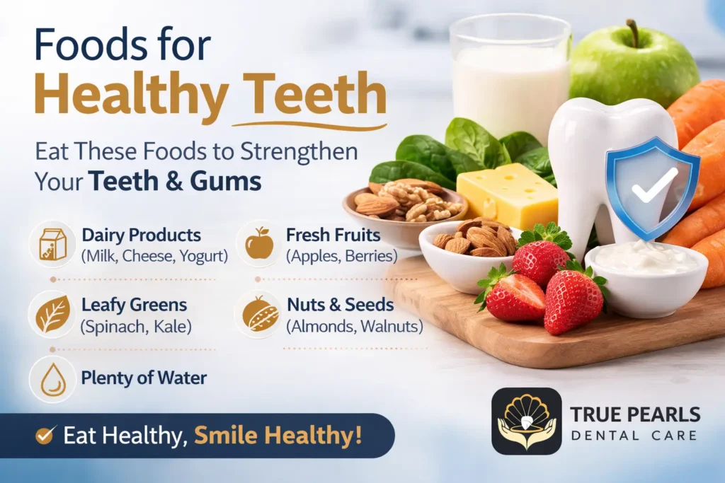 healthy foods that strengthen teeth and gums